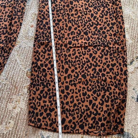 Sienna Sky Brown Leopard Print Pants - Picture 5 of 6